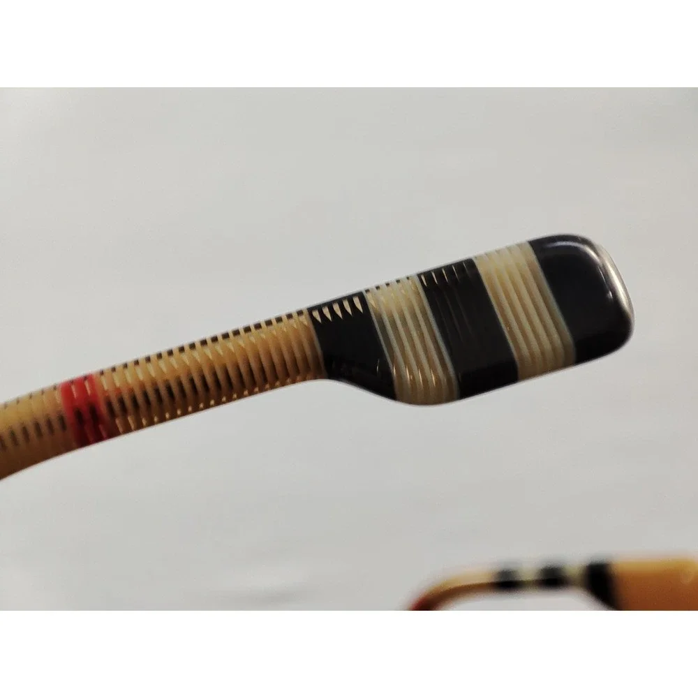 Burberry B 2318 3856 Transparent Tan Check Eyeglass Frames 51-18-140‎ Case - Picture 12 of 14